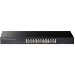Edimax GS-1026 v3 24 Port Gigabit Rack-Mount Unmanaged Switch + 2 SFP Ports High-Speed Networking and Jumbo Frames. Designed for Medium /Large Network Environments. Includes Brackets.
