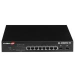 Edimax GS-5208PLGV2 10-Port Gigabit Long Range   PoE+ Web Smart Switch with 2x SFP Slots. 8x POE Ports + 2SFP.IEEE 802.3af/at PoE/PoE+ Compliant Power Budget 84W. POE Support up to 200M.