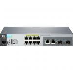 HPE 2530 8G PoE+ L2 Managed Ethernet Switch, 8 Port RJ-45 GbE PoE+ (67W Total Budget), 2 Port Combo (1G RJ-45 or SFP), Lifetime Warranty