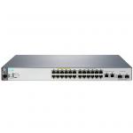 HPE 2530 24 PoE+ L2 Managed Ethernet Switch, 24 Port RJ-45 10/100 PoE+ (195W Total Budget), 2 Port RJ-45 GbE, 2 Port SFP, Lifetime Warranty
