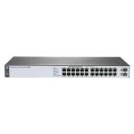 HP OfficeConnect 1820 24G PoE+ Web Managed Ethernet Switch, 24 Port RJ-45 GbE (12 of 24 PoE+, 185W Total Budget), 2 Port SFP, Lifetime Warranty