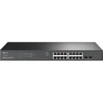 TP-Link Omada TL-SG2218P 18-Port Gigabit Smart Switch with 2 x SFP, 16-Port PoE+ (Max 150W), Rackmount Kit Included
