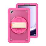 Armor-X (HLN  Series) 2 Layers Protective Rugged Tablet Case - ( Rose ) with Hand Strap and Kick-Stand for Samsung Galaxy Tab A9  ( SM-X110 , SM-X115 )