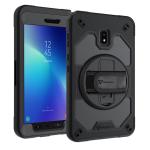 Armor-X (RIN Series) RainProof Military Grade Rugged Tablet Case With Hand Strap & Kick-Stand  for Samsung  Galaxy Tab Active 3  8"  (SM-T575) Tablet