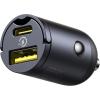 Baseus Tiny Star Mini Car Charger (U+C) 30W Cosmic Black Baseus Tiny Star Mini Car Charger (U+C) 30W Cosmic Black