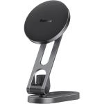 Baseus T-Space Series Folding Metal Car Mount Magnetic Phone Holder Frost Silver