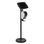 Bouncepad BP-FST/PRNT117-EEB Floorstand + Brother Printer Bracket - iPad Pro 13 7th Gen Black Exposed Home Button & Front Camera
