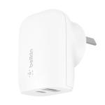 Belkin Dual Wall Charger with PPS 37W (1x  25W USB-C and 1x 12W USB-A)