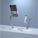 Nulaxy Tablet Desktop Stand - White - Weight Capacity up to 880g Height Angle Adjustable - Support up to 13" Smart Phone / iPad / Nintedo Switch / Kindle