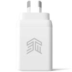STM 35W Dual Port USB-C Charger (White) for SmartPhones & Tablets (Charger Only, No Cable included)