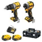 Dewalt 18V XR Brushless Compact 2 Piece Kit   5.0Ah