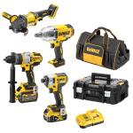 Dewalt 18V/54V XR Mixed Voltage Li-Ion Brushless 4 Pieces Combination Kit - 5.0Ah/9.0Ah