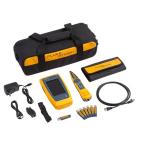 FLUKE LIQ-DUO-KIT-H6 LIQ-200 Duo Kit. Includes LinkIQ Duo with Remote ID no.1-7, RJ45-RJ45 PatchCord, AC Charger, RJ45/11 Universal Coupler, IntelliTone Pro200 Probe and Duffle Bag.