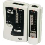 Goldtool Cable Tester for RJ45 LAN Data - Quickly & Easily Check for Cable Continuity with Instant LED Response Check for Miswires - Open / Short Faults - 9V Battery & Case Included