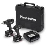 Panasonic EYC215LS2F57 Drill & Impact Driver 14.4V Lithium Ion 4.2Ah - Dual Voltage Combo Kit