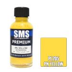 SMS PL205 AIR BRUSH PAINT 30ML PREMIUM PN YELLOW  ACRYLIC LACQUER SCALE MODELLERS SUPPLY