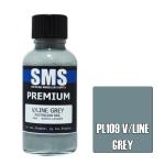 SMS PL109 AIR BRUSH PAINT 30ML PREMIUM V/LINE GREY  ACRYLIC LACQUER SCALE MODELLERS SUPPLY