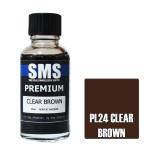 SMS PL24 AIRBRUSH PAINT 30ML PREMIUM CLEAR BROWN ACRYLIC LACQUER SCALE MODELLERS SUPPLY
