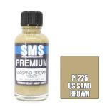 SMS PL226 AIRBRUSH PAINT 30ML PREMIUM US SAND BROWN ACRYLIC LACQUER SCALE MODELLERS SUPPLY