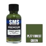 SMS PL77 AIR BRUSH PAINT 30ML PREMIUM FOREST GREEN 30ML ACRYLIC LACQUER SCALE MODELLERS SUPPLY