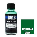 SMS PL20 AIRBRUSH PAINT 30ML PREMIUM CLEAR GREEN ACRYLIC LACQUER SCALE MODELLERS SUPPLY