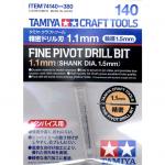 Tamiya Craft Tool Series No.140 - Fine Pivot Bit 1.1mm - Shank 1.5mm