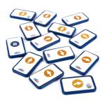 Bee-Bot Education STEM TTSB1172 BlueBot Tactile Reader Tiles Standard Tile Pack