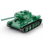 CaDA RC Brick Model T-34 Tank 2.4GHz, 1:35, 722Pcs For Ages 8+!