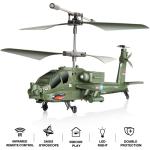 Syma Military Helicopter S109G 3 CH Simulation Helicopter Green, RC with Gyro System Anti-fall, Brush Motor, LED Indicator, For Ages 14+!
