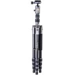 Vanguard VEO 3 GO 204AB Aluminum Tripod with T-45 Ball Head w/o Low Angle Adapter & Spiked Rubber Feet