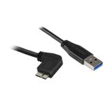 StarTech USB3AU50CMRS Slim Micro USB3.0 Cable - M/M - Right-Angle Micro-USB - 0.5m (20in)