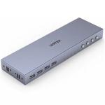 Unitek V306A HDMI KVM 4-in-1-Out Switch & Supports 4K 60Hz UHD. Includes 4x USB-A Ports, 4x HDMI Inputs& 1x HDMI Output Ports, 4x PC input Ports. Switch Buttons, LED Lights. Includes Cables.