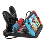 Unitek G1005A  Switch Charging Station with Game Card Reader. One-touch Game Switching,ChargeWhilePlaying, 100W PD Charging, Includes Wireless Remote.