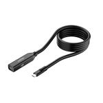 Unitek 5m 10Gbps USB-C Extension Cable with Built-in Signal Boosters 10Gbps Data Transfer,Equippedwith DC 5.0V USB-C Power Port, Black