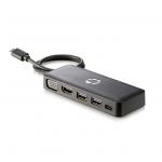 HP Z9G82AA USB-C TRAVEL HUB 3-in-1, detachable