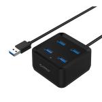 Orico 4 Port High Speed USB 3.0 Hub - Black (DH4U) Windows / Linux / Mac