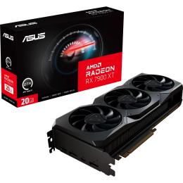 ASUS AMD Radeon RX 7900 XT Graphics Card 20GB GDDR6, PCIE 4.0 GPU Upto 2400 MHz, 2.5 Slot, 276mm Length, 2X DisplayPort, 1X HDMI, 1X USB C, Max 4 Display Out, 2X8 Pin Power, 750W Or Higher PSU Recommended