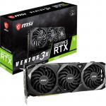 MSI NVIDIA GeForce RTX 3080 VENTUS 3X 10G LHR 10GB GDDR6X Graphics Card Triple Fan - Max 4 Displays - Up to 1710MHz - 3x DisplayPort - 1x HDMI - 305mm Length - PCIe 4.0 - 2x 8 Pin Power - 750W or Higher PSU Recommended