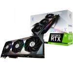 MSI GeForce RTX 3090 Ti SUPRIM X 24GB GDDR6X, PCIE 4.0, Triple Fan, 3 Slot, 3X Display Port, 1X HDMI, 340mm Length, Max 4  Display Out, 3X 8 Pin Power adapter, 850W or Higher PSU Recommended