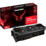 Powercolor Red Devil AMD Radeon RX 7900 XT OC 20GB GDDR6 Graphics Card Triple Fan - Max 4 Displays - Up to 2535 MHz - 3x DisplayPort - 1x HDMI - 3.2 Slot - 338mm Length - PCIe 4.0 - 850W or Higher PSU Recommended