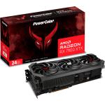 Powercolor AMD Radeon Red Devil RX 7900 XTX OC Graphics Card 24GB GDDR6, 3XFan, GPU Upto 2565MHz, 3.5 Slot, 3XDP, 1XHDMI, 338mm Length, Max 4 Display Out, 3X8 Pin Power, 900W Or Higher PSU Recommended