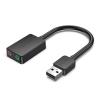 Vention CDYB0 2-port USB External Sound Card 0.15M Black Vention CDYB0 2-port USB External Sound Card 0.15M Black