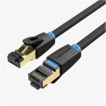 Vention IKIBF Cat8 SFTP Patch Cable - 1m - Black Shielded - Slim Type