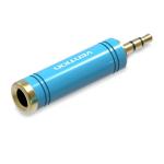 Vention VAB-S04-L  3.5mm Male to 6.35mm Female Audio Adapter Blue Aluminum Alloy Type