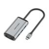 Vention TGSHB Multi-function USB-C to HDMI/VGA/USB3.0 3/PD Docking Station 0.15M Gray Metal Type Vention TGSHB Multi-function USB-C to HDMI/VGA/USB3.0 3/PD Docking Station 0.15M Gray Metal Type