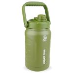 AquaFlask Growler 2.48 L (84oz) Water Bottle - Hunter Green , Keeps Drinks Cold for 24 Hours, Keeps Drinks Hot for 12 Hours, Double-walled stainless steel, BPA Free, Durable, Leak-Proof and Eco-Friendly, Designed in California