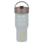 AquaFlask Tumbler 887mL (30oz) Water Bottle - Macchiato , Keeps Drinks Cold for 24 Hours, Keeps Drinks Hot for 12 Hours, Double-walled stainless steel, BPA Free, Durable, Leak-Proof and Eco-Friendly, Designed in California