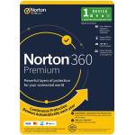 NortonLifeLock Norton 360 Premium 1 User  1 Device  100GB PC Cloud Backup  Includes Secure VPN 12 month Generic ENR RSP DVDSLV GUM