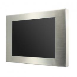 iBASE INOSP-192-PC 19" Stainless Steel Panel Intel E3845 1.91GHz, 4GB DDR3L memory,64G SSD, with 10mm glass projected touch screen, without power adapter, M12 connectors with Power, USB2.0, GbE LAN, and 2 x COMTotally IP65. No cables