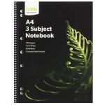 Icon Spiral 3 Subject Notebook A4 Soft Cover 300pg